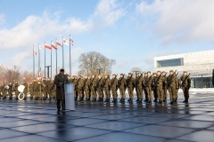 22.11.2024r. Udział uczniów kl. IIc w uroczystości wręczenia i poświęcenia sztandaru Batalionu Dowodzenia Wojsk Obrony Terytorialnej 4