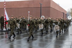 22.11.2024r. Udział uczniów kl. IIc w uroczystości wręczenia i poświęcenia sztandaru Batalionu Dowodzenia Wojsk Obrony Terytorialnej 6