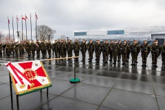 22.11.2024r. Udział uczniów kl. IIc w uroczystości wręczenia i poświęcenia sztandaru Batalionu Dowodzenia Wojsk Obrony Terytorialnej 7