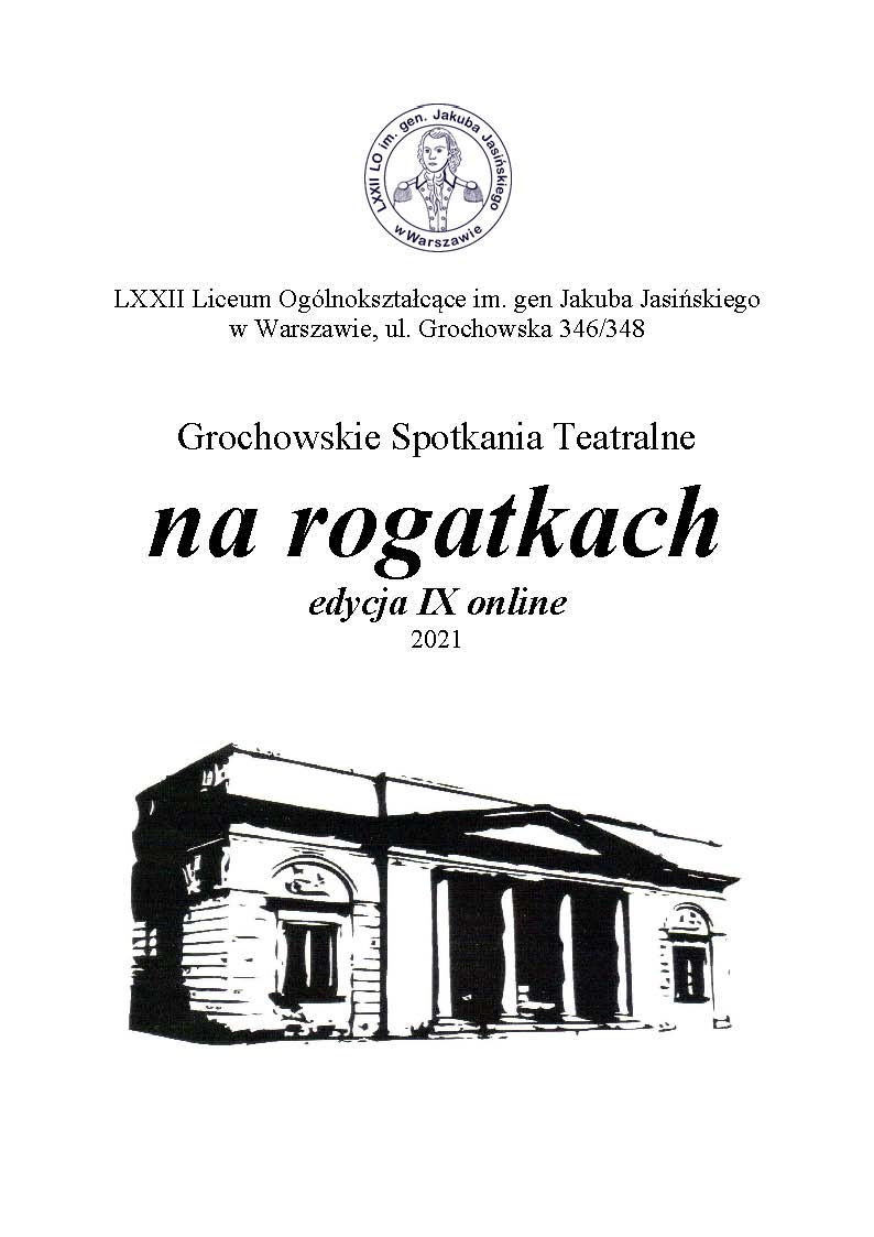 Plakat, Grochowskie Spotkanie Teatralne na rogatkach edycja IX online 2021