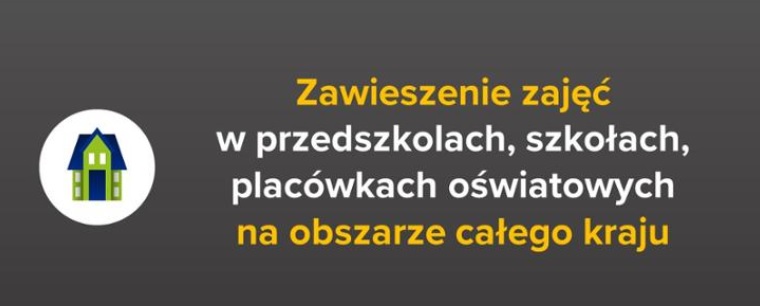 Informacja o zawieszeniu zajęć